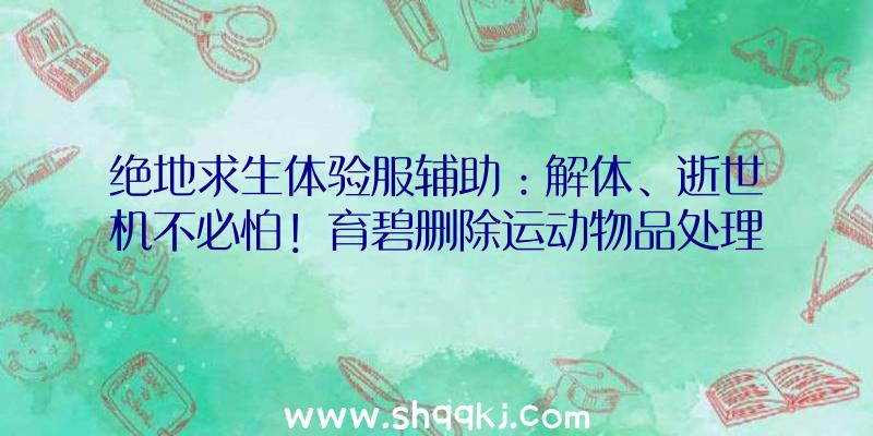 绝地求生体验服辅助：解体、逝世机不必怕！育碧删除运动物品处理《AC英魂殿》BUG