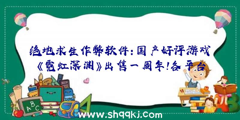 绝地求生作弊软件：国产好评游戏《霓虹深渊》出售一周年!各平台累计销量打破60万