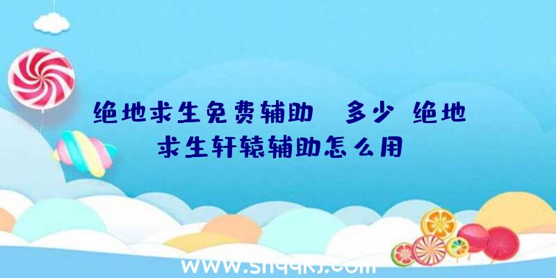 绝地求生免费辅助yy多少、绝地求生轩辕辅助怎么用