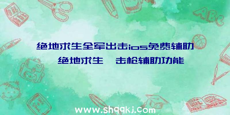 绝地求生全军出击ios免费辅助、绝地求生狙击枪辅助功能