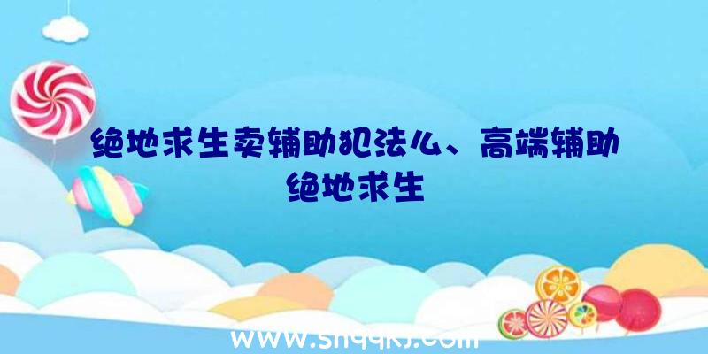 绝地求生卖辅助犯法么、高端辅助绝地求生