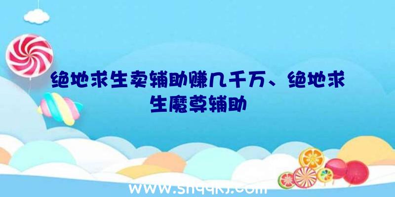 绝地求生卖辅助赚几千万、绝地求生魔尊辅助