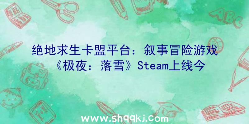 绝地求生卡盟平台：叙事冒险游戏《极夜：落雪》Steam上线今朝主机板出售方案暂未发布