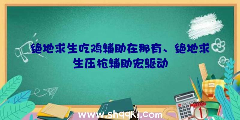 绝地求生吃鸡辅助在那有、绝地求生压枪辅助宏驱动