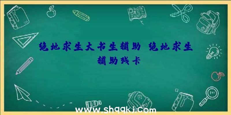 绝地求生大书生辅助、绝地求生bo辅助残卡