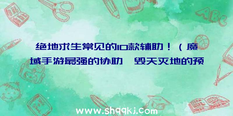 绝地求生常见的10款辅助！（魔域手游最强的协助,毁天灭地的预期效果,它会把这一地图里所有）