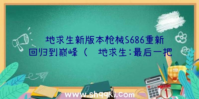 绝地求生新版本枪械S686重新回归到巅峰（绝地求生:最后一把也要多少钱玩家根本不要想拾起的武器装备）