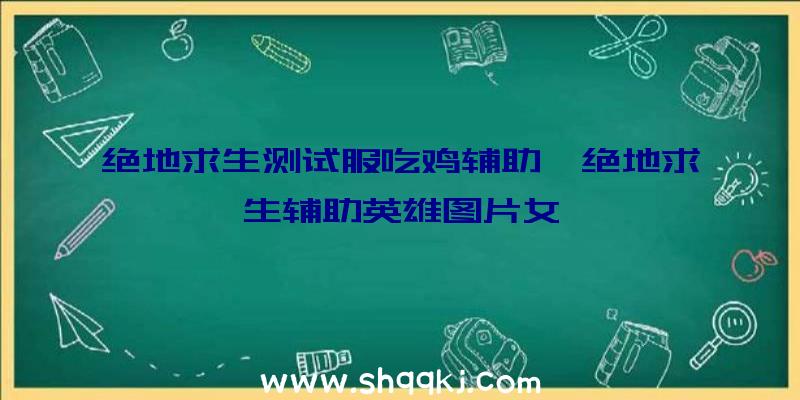 绝地求生测试服吃鸡辅助、绝地求生辅助英雄图片女