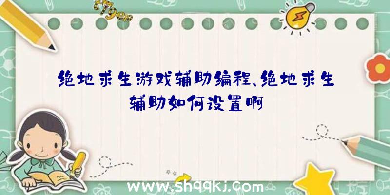 绝地求生游戏辅助编程、绝地求生辅助如何设置啊