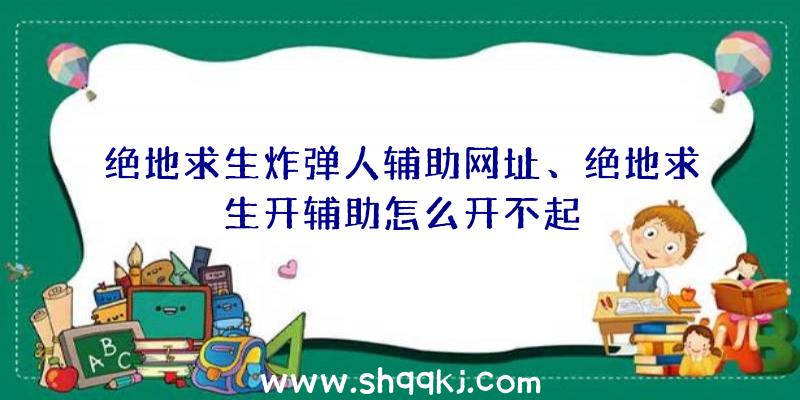 绝地求生炸弹人辅助网址、绝地求生开辅助怎么开不起