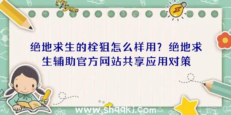 绝地求生的栓狙怎么样用？绝地求生辅助官方网站共享应用对策