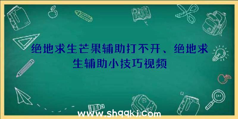 绝地求生芒果辅助打不开、绝地求生辅助小技巧视频