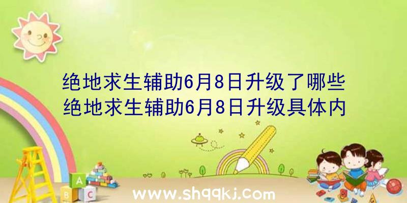 绝地求生辅助6月8日升级了哪些绝地求生辅助6月8日升级具体内容一览