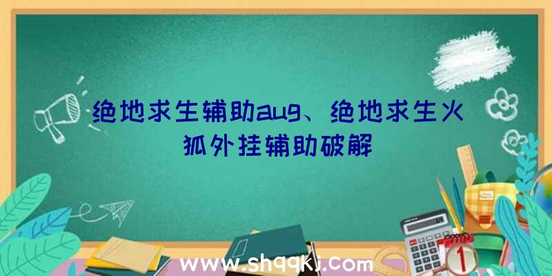 绝地求生辅助aug、绝地求生火狐外挂辅助破解