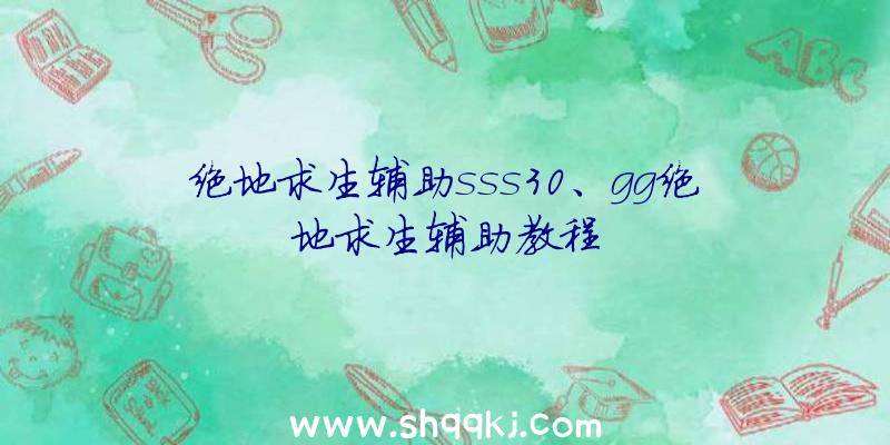 绝地求生辅助sss30、gg绝地求生辅助教程