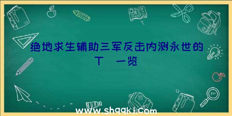 绝地求生辅助三军反击内测永世的T桖一览