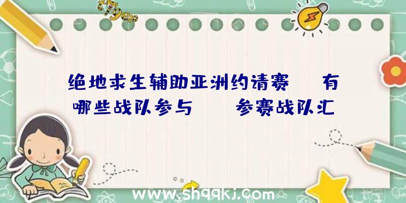 绝地求生辅助亚洲约请赛PAI有哪些战队参与_PAI参赛战队汇总