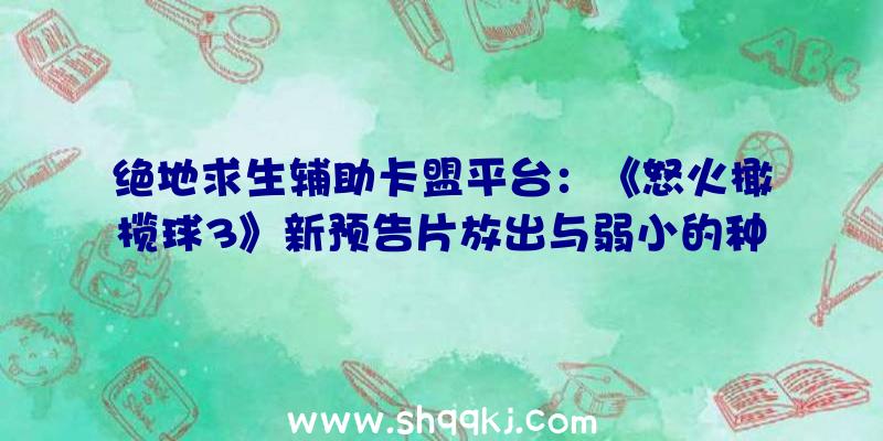 绝地求生辅助卡盟平台：《怒火橄榄球3》新预告片放出与弱小的种族暗中兽人的杀戮年夜战