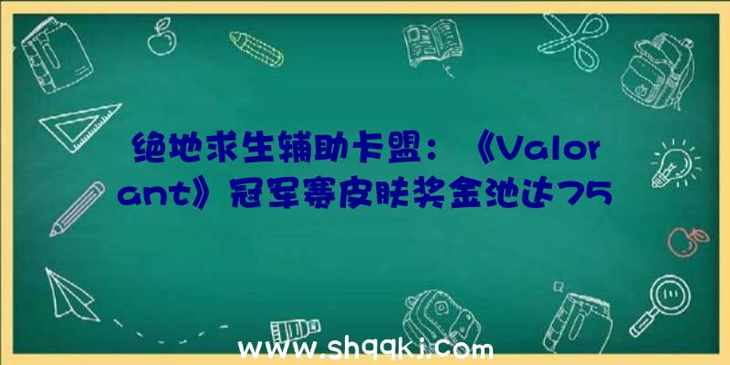 绝地求生辅助卡盟：《Valorant》冠军赛皮肤奖金池达750万美元今朝冠军礼包仍在发卖中