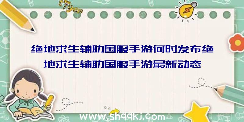 绝地求生辅助国服手游何时发布绝地求生辅助国服手游最新动态