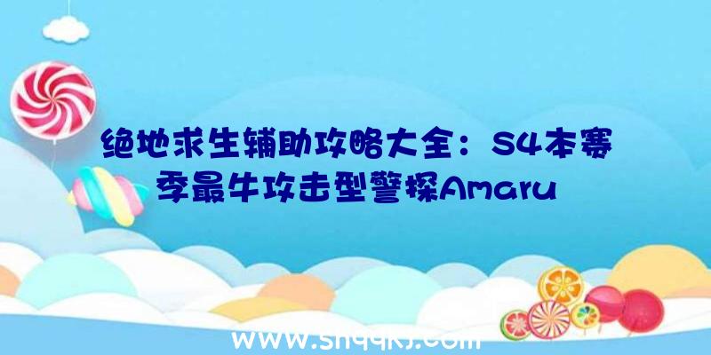 绝地求生辅助攻略大全：S4本赛季最牛攻击型警探Amaru