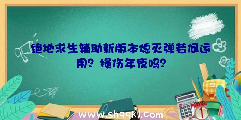 绝地求生辅助新版本熄灭弹若何运用？损伤年夜吗？