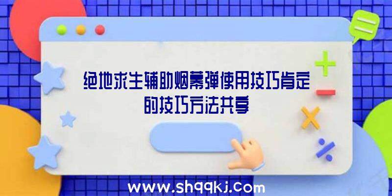 绝地求生辅助烟幕弹使用技巧肯定的技巧方法共享