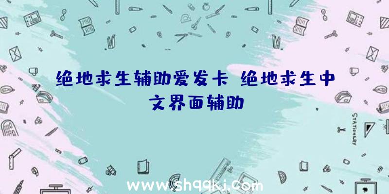 绝地求生辅助爱发卡、绝地求生中文界面辅助