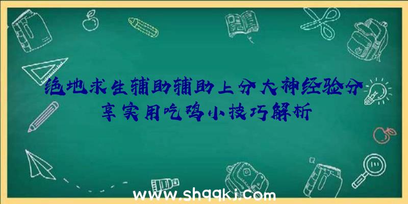 绝地求生辅助辅助上分大神经验分享实用吃鸡小技巧解析