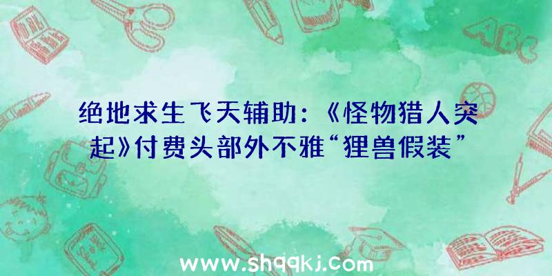 绝地求生飞天辅助：《怪物猎人突起》付费头部外不雅“狸兽假装”被玩家吐槽“倒找钱都不带”