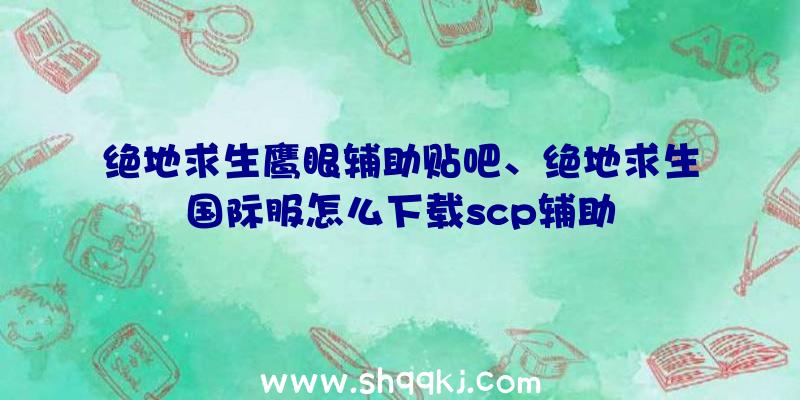 绝地求生鹰眼辅助贴吧、绝地求生国际服怎么下载scp辅助