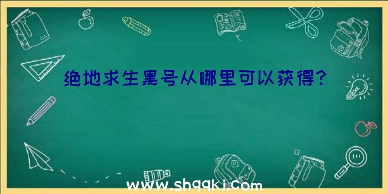 绝地求生黑号从哪里可以获得？