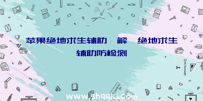 苹果绝地求生辅助吾解、绝地求生辅助防检测