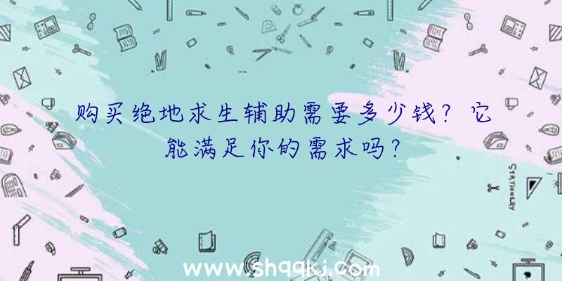 购买绝地求生辅助需要多少钱？它能满足你的需求吗？