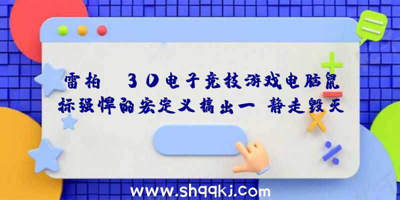 雷柏VT30电子竞技游戏电脑鼠标强悍的宏定义搞出一键静走毁灭